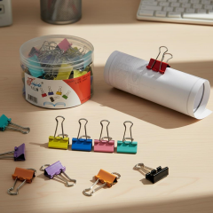 Toptan Renkli 32 Mm Kıskaç 24'lü Paket