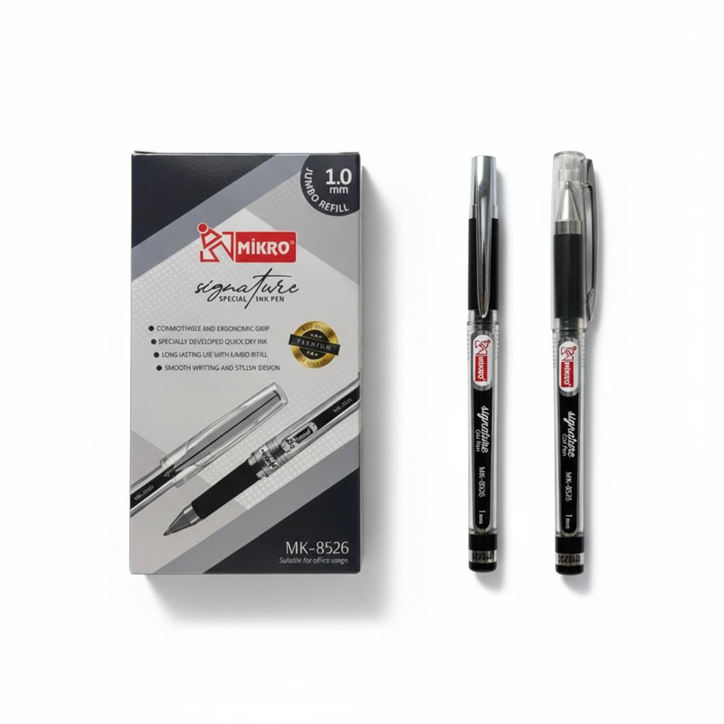 Toptan Mikro İmza Kalemi Dev Jumbo Boy 1.0 Mm Siyah Renk