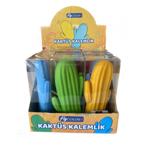 Toptan Silikon Kaktüs Kalemlik