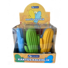 Toptan Silikon Kaktüs Kalemlik