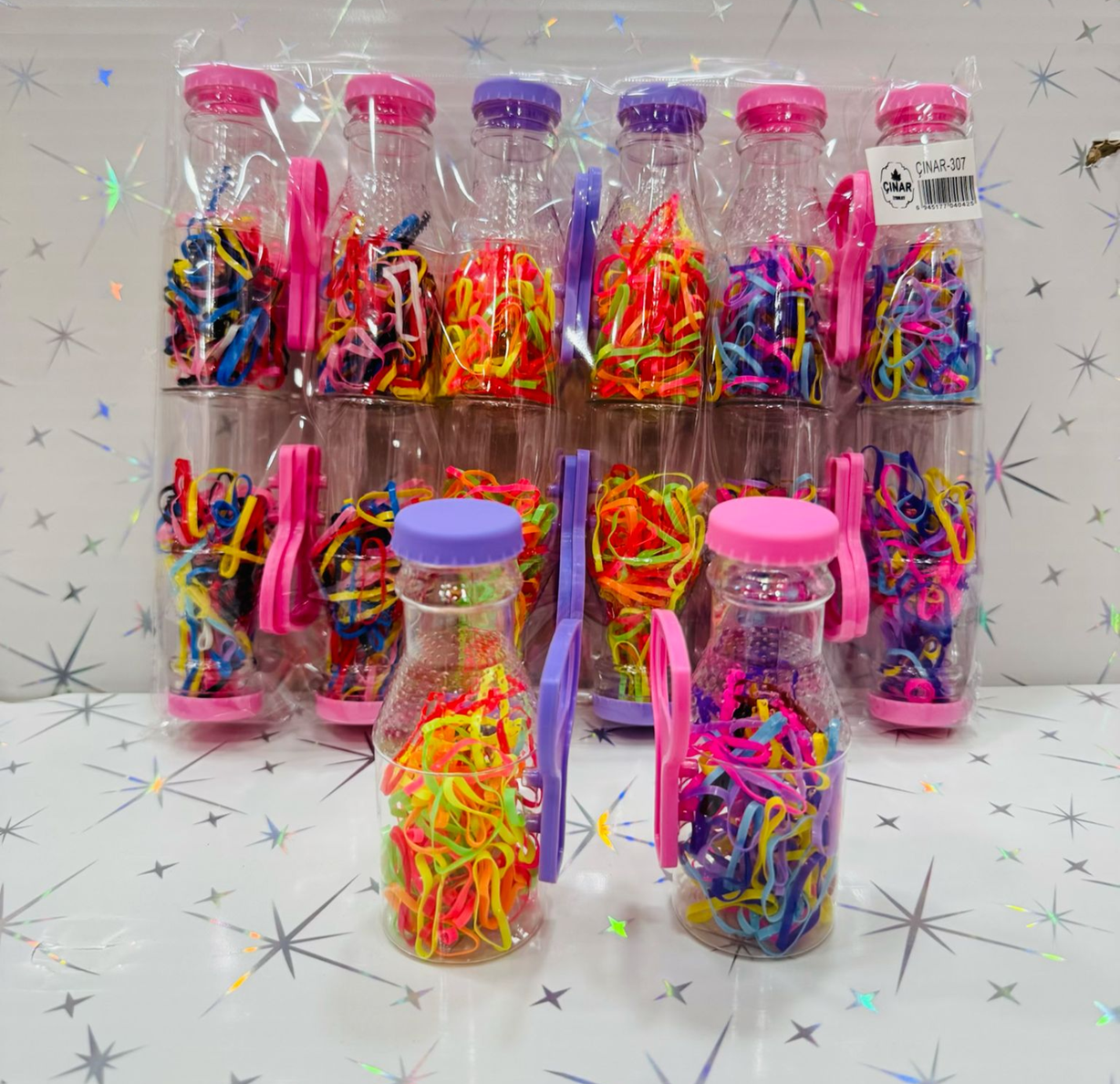 Toptan Soda Şişesinde Renkli Lastik Toka