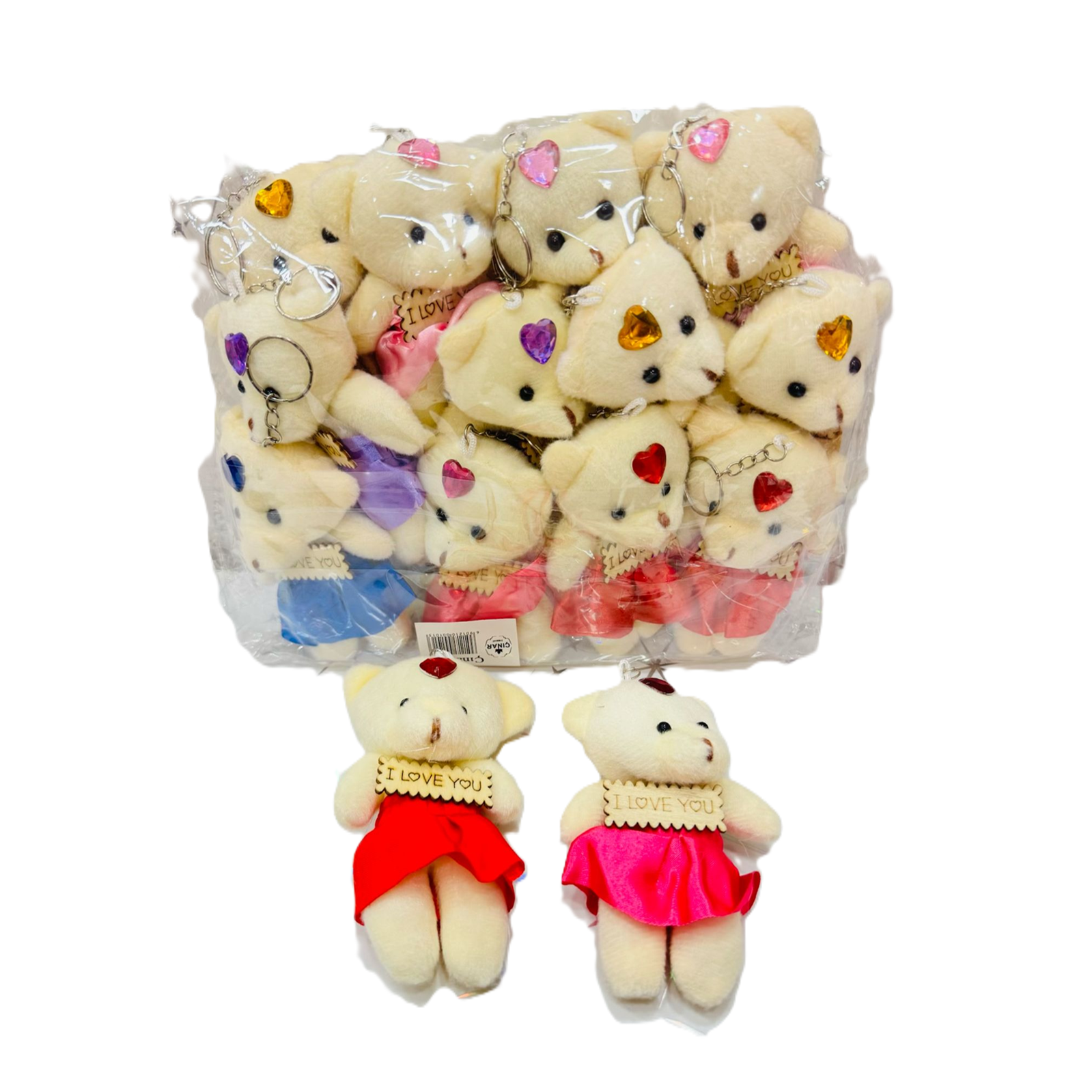 Toptan Peluş Ayıcık Anahtarlık