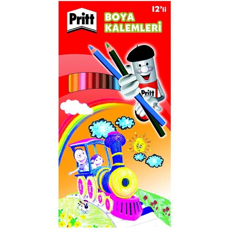 Toptan Pritt Kuru Boya Kalemi 12li Karton Kutu