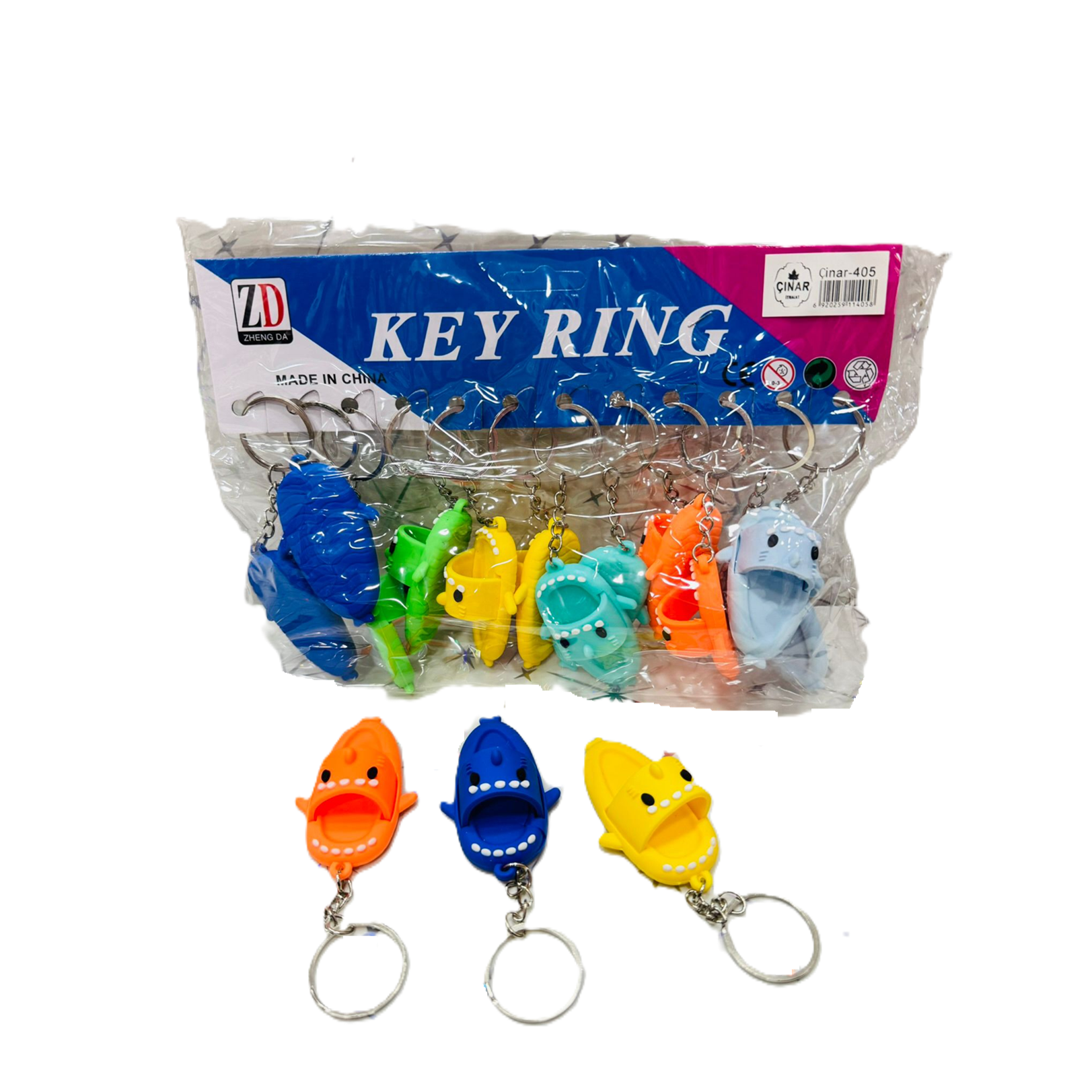 Toptan Anahtarlık Köpek Balığı Terlik