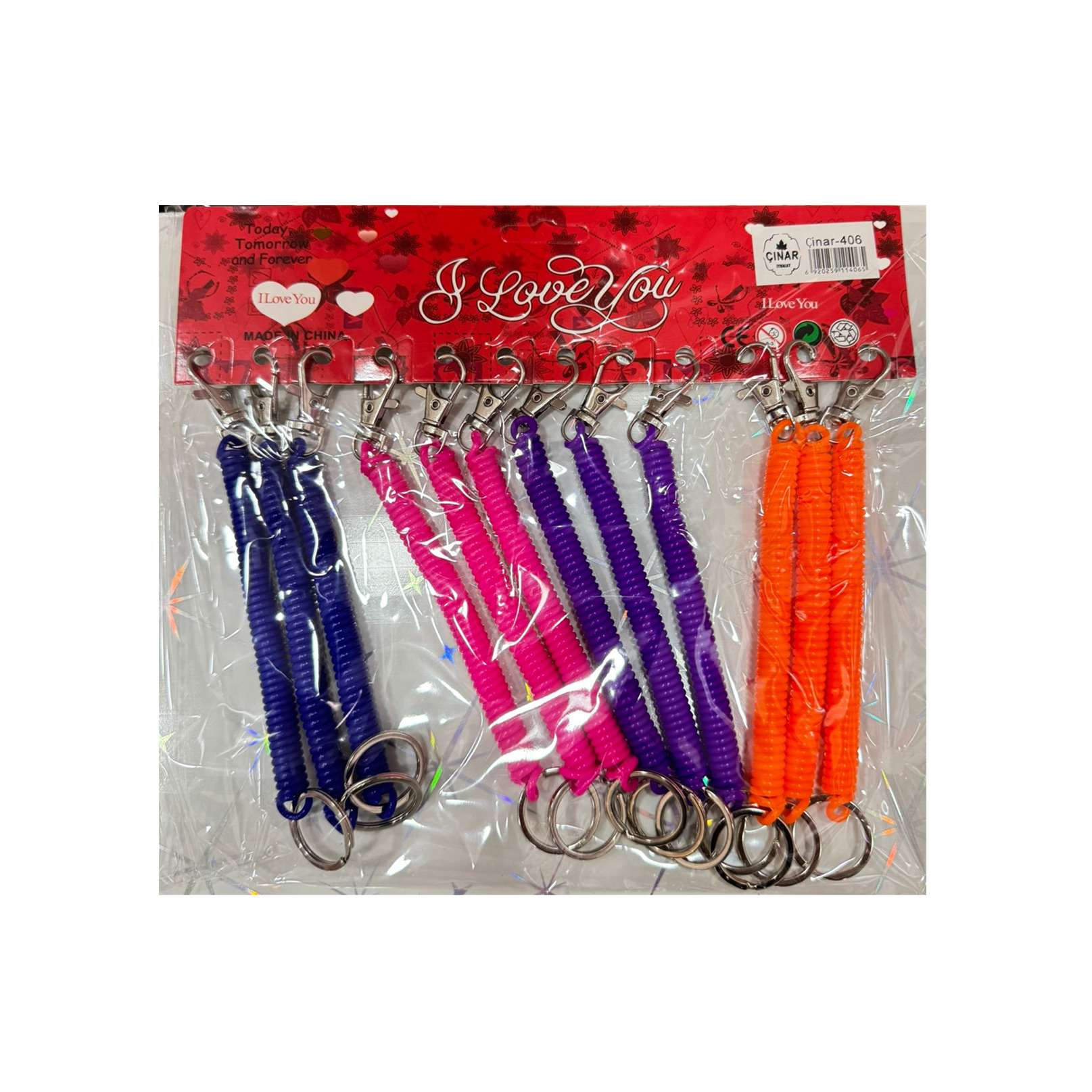 Toptan Spiralli Yaylı Anahtarlık