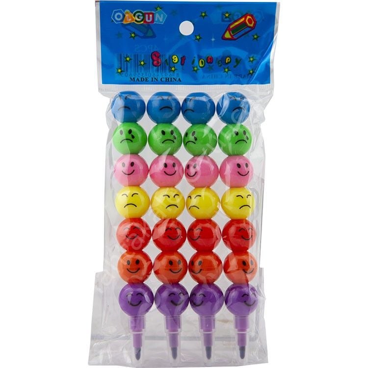 Gülen Yüzlü Yumurtlayan Boya Kalem 4lü