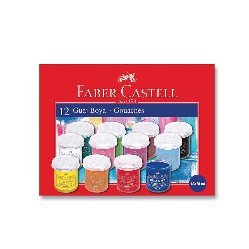 Toptan Faber Castell Guaj Boya 12li