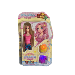 Toptan Stella Cute Girl Işıklı Bebek ve Figür Seti