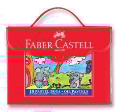 Toptan Faber Castell Pastel Boya PIastik Çantalı 18li