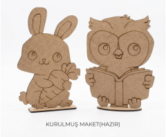 Toptan 2D Ahşap Maket Boyama Seti