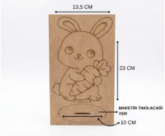Toptan 2D Ahşap Maket Boyama Seti